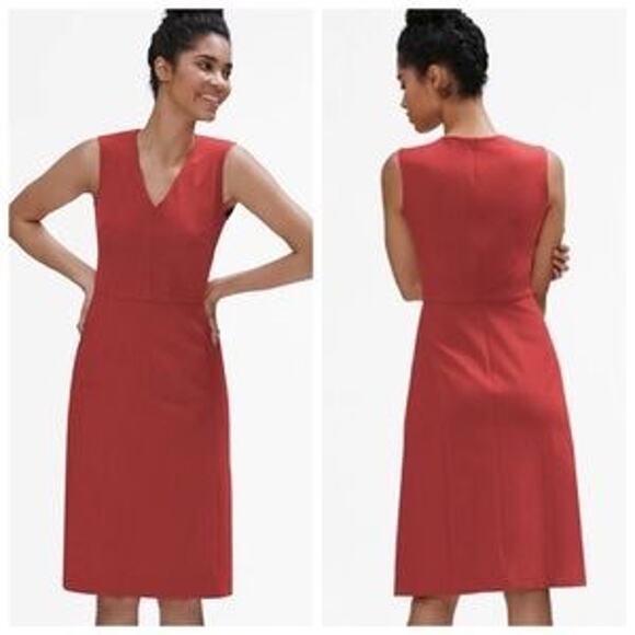 M.M. Lafleur Chili Flake Career Business Office The Annie Sheath Dress Size 4 - Picture 1 of 11
